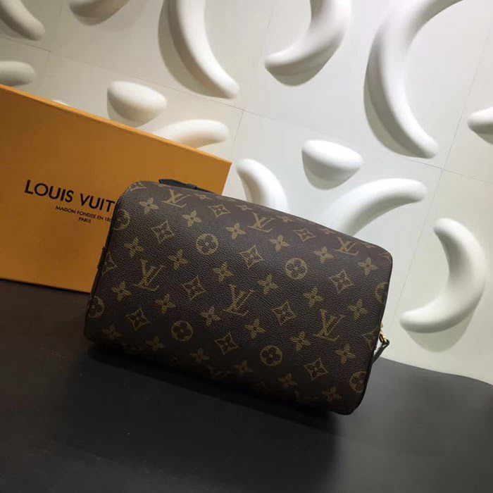 路易威登LV頂級原單 M41113黑Speedy25旅行包正品複製 24K金頂級鎖 YDH1438